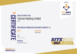 Tubman Heating Limited earn Gold Status with SiteWise